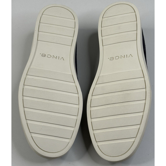 Vince Shane Mens Navy Blue Suede Loafers Size 8M Slip On Casual New $225 - Picture 10 of 10